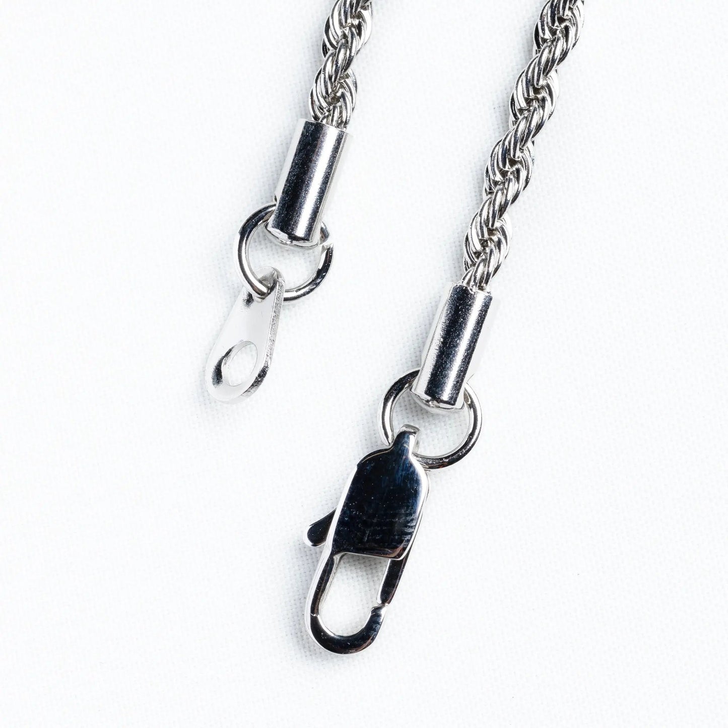 Tyresse 3mm Vermeil Rope Chain - White Gold