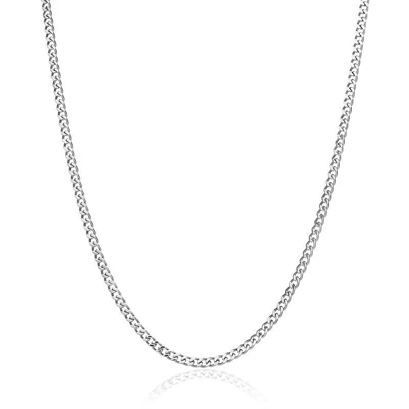 Tyresse 3mm Micro Cuban Necklace - White Gold