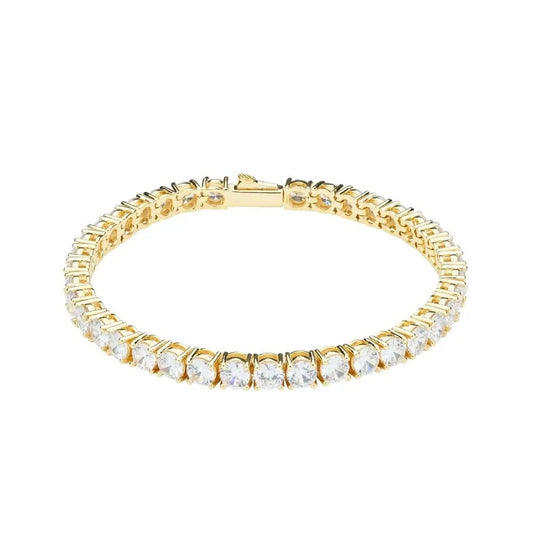 4mm Tennis Bracelet - Gold - Tyresse