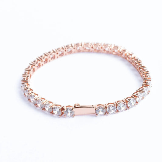  Tyresse 4mm Tennis Bracelet - Rose Gold